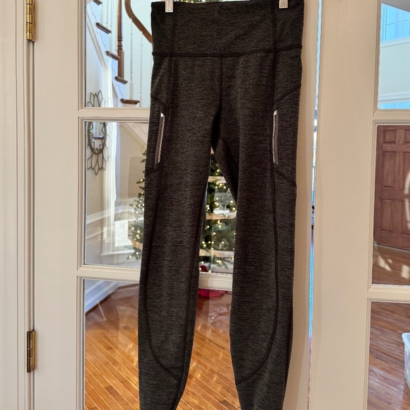 RAINIER HIGH RISE LEGGING TIGHT, SIZE XS, GRAY - Picture 1 of 2